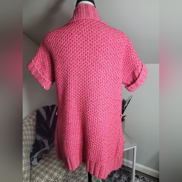 Lilly Pulitzer Salmon Pink Cardigan Sweater Medium - Picture 2 of 4